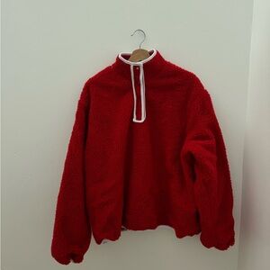 Parke Red Fleece Pullover - L/XL